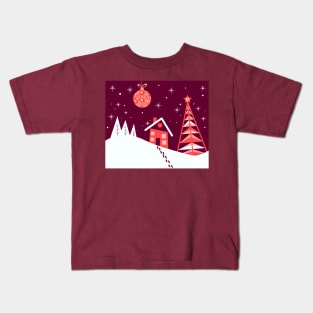 Winter Season Christmas Holiday Mood Kids T-Shirt